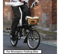 Rhinowalk Borsa da manubrio per bici 4L Ciclismo Anteriore a sgancio rapido Borsa per cestino urbano Borsa per spalla per bici pieghevole Brompton Dahon