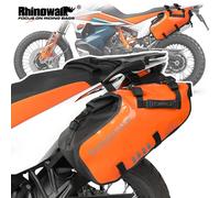 Rhinowalk Borsa da sella per moto 100% impermeabile 2 pezzi Set Borse laterali 18l/28l/48l Borsa laterale universale per motore senza portapacchi laterale