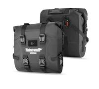 Rhinowalk Borsa da sella per moto, impermeabile, borsa per bagagli, borsa laterale per moto, con chiusura rapida, 24 l x 2, compatibile con la maggior parte dei portapacchi per biciclette