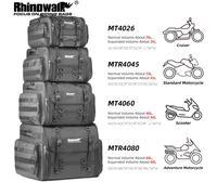 Rhinowalk Borsa da viaggio per moto Borsa da viaggio impermeabile 19L-80L espandibile di grande capacità per coda/bagagliaio/rack per la maggior parte delle moto