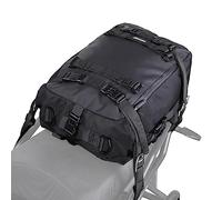 Rhinowalk Borsa laterale per moto, 20 l, multifunzionale, impermeabile, per portapacchi posteriore e selletta, accessori professionali per moto, nero