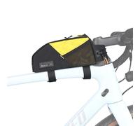 Rhinowalk Borsa per il tubo superiore della bicicletta, borsa impermeabile per bicicletta, accessorio professionale per mountain bike e bici da strada, 1,2L, Nero