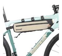 Rhinowalk - Borsa per Telaio da Bicicletta, Impermeabile, Triangolo, 2,1 L, Beige