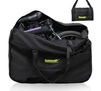 Rhinowalk - Borsa pieghevole per bici da 20/26", impermeabile, da viaggio, borsa da trasporto per auto, treno, aereo da viaggio, colore: nero