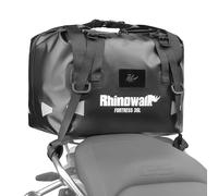 Rhinowalk Borsa posteriore per moto, 36 l, impermeabile, in PVC 500D, versatile, utilizzabile come borsa per il trasporto posteriore, tasca interna o borsa di espansione, colore nero
