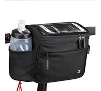 Rhinowalk Cesta para bicicleta, fiambrera aislada para manillar de bicicleta, bolsa frontal para cámara, bolsa para teléfono con pantalla táctil, accesorios profesionales para ciclismo
