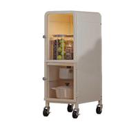 RHJOPL Carrello Portaoggetti Sottile,carrello Estraibile Sottile A 3-5 Livelli,carrello Da Cucina Con Ruote,ripiano In Plastica Accanto Al Frigorifero,for Cucina,casa(25x40x87cm)