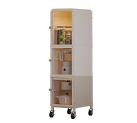 RHJOPL Carrello Portaoggetti Sottile,carrello Estraibile Sottile A 3-5 Livelli,carrello Da Cucina Con Ruote,ripiano In Plastica Accanto Al Frigorifero,for Cucina,casa(30x50x120.5cm)