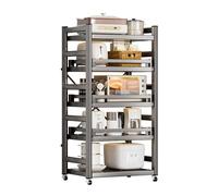 RHJOPL Carrello Portaoggetti Sottile,carrello Portaoggetti Con Ruote Ultrasottile,porta Spezie In Acciaio Al Carbonio Accanto Al Frigorifero,portaoggetti for Alimenti(25x155x41cm)