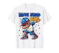 Rhode Island King Dabbing Cool Rhode Island State Flag bambini Maglietta