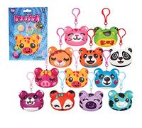 Rhode Island Novelty Assortimento di clip per zaino Squish Animal da 7,6 cm, una dozzina per ordine