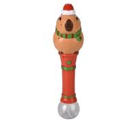 Rhode Island Novelty Bacchetta luminosa a forma di capibara natalizia da 33 cm (1 per ordine, lo stile può variare)