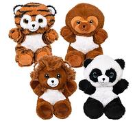 Rhode Island Novelty Peluche assortito della giungla, 20,3 cm, 1 pezzo per ordine