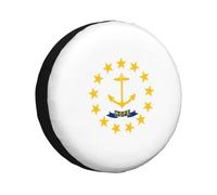 Rhode Island State Flag - Copertura per pneumatici di scorta impermeabile da 40,6 cm