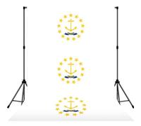 Rhode Island State Flag Print 5 × 2 ft Photo Backdrop, senza soluzione di continuità panno per studio e ritratto fotografia festa di nozze