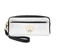 Rhode Island State Flag Print elegante borsa per il trucco ragazze studenti impermeabile astuccio cosmetico cancelleria articoli da toeletta
