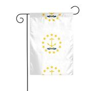 Rhode Island State Flag Print Holiday Decor Fuori Bandiera di Natale Resistente allo sbiadimento Inverno Prato Portico Patio Decorazione Esterna