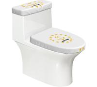 Rhode Island State Flag Set di 2 copriwater elastici per il bagno, morbidi e lavabili, decorazione per WC a forma di U