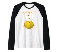 Rhode Island Territory Fruit La mela verde del Rhode Island Maglia con Maniche Raglan