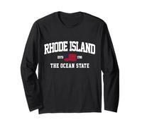 Rhode Island The Ocean State Patriotic RI Pride Maglia a Manica