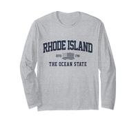 Rhode Island The Ocean State RI Pride Maglia a Manica