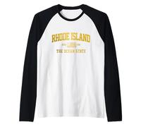 Rhode Island The Ocean State RI Pride Maglia con Maniche Raglan