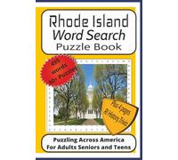 Rhode Island Word Search Puzzle Book: Crossword Puzzles with Easy to Read Print about Rhode Island, Revolutionary War History, Cities, and More|6x9 ... Rhode Island History Trivia and Fun Facts