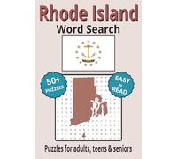 Rhode Island Word Search Puzzle Book: Search with Easy to Read Print about Rhode Island cities, wildlife, parks and more| 6x9 inches, 110 pages | 50+ ... Gifts for Vacations, Holidays & Free Times