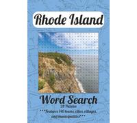 Rhode Island Word Search Puzzle Book: Word Searches with Easy to Read Print about Rhode Island's 140 towns, cities, villages, and municipalities | 6x9 inches, 56 pages | 28 puzzles | Gift for Rhode Islanders, Vacations, Holidays, and Free Time