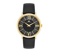 Rhodenwald & Söhne Orologio Donna analogico Giappone Quarzo con Cinturino in Vero cuoio Ornato con cristalli 10010334