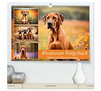 Rhodesian Ridgeback - Athlet mit Rückenkamm (hochwertiger Premium Wandkalender 2026 DIN A2 quer), Kunstdruck in Hochglanz: Muskelpaket aus Südafrika