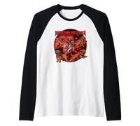 Rhodesian Ridgeback Cane da Guardia 80s Rock Music Rockstar Maglia con Maniche Raglan