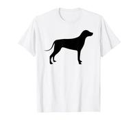 Rhodesian Ridgeback Cane Maglietta, Uomo, Bianco, XL
