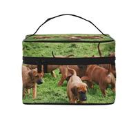 Rhodesian Ridgeback Cani Cuccioli Animali domestici Famiglia, Borsa per il trucco Borsa per cosmetici Borsa da viaggio portatile da viaggio Astuccio per matite