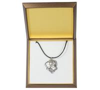 Rhodesian Ridgeback - Collare IN Confezione Regalo, Argentato Medaglione per H