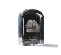 Rhodesian Ridgeback cristallo sigillo sigillo con cane Art-Dog