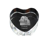 Rhodesian Ridgeback cuore di cristallo con cane Art-Dog