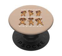 Rhodesian Ridgeback, design divertente per amanti dei cani che ballano PopSockets PopGrip Adesivo