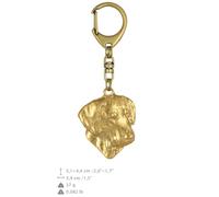 Rhodesian Ridgeback - portachiavi dorato con l'immagine di un cane Art Dog IT