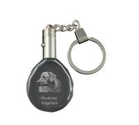 Rhodesian Ridgeback portachiavi ovale con cavallo Art-Dog