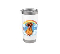 Rhodesian Ridgeback, simpatico cucciolo di arcobaleno amante dei cani Bicchiere termico in acciaio inox doppia parete