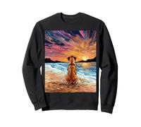 Rhodesian Ridgeback Starry Night Dog at The Beach Opera d'Arte Felpa