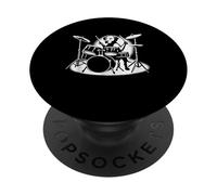 Rhodesian Ridgeback suonare la batteria batterista amante dei cani PopSockets PopGrip Adesivo