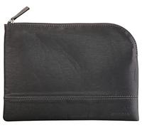 RHODIA 116620C - Astuccio con cerniera simil cuoio - Oro - Dimensioni M (16 x 22 cm) - vere cuciture - Interno in tessuto arancione - documenti, piccole forniture da ufficio