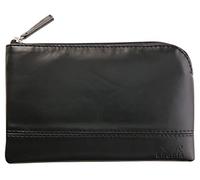 RHODIA 116623C - Astuccio con cerniera simil cuoio - NERO - Dimensioni M (16 x 22 cm) - vere cuciture - Interno in tessuto arancione - documenti, piccole forniture da ufficio