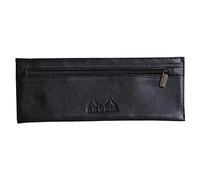 RHODIA 118449C - Astuccio Piatto Cuoio morbido elegante NERO - 22 x 8,5 cm - Archiviazione e sistemazione di documenti - vero cuoio - per penne, matite, pennarelli, piccole forniture