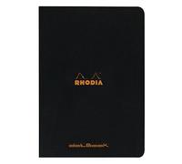 RHODIA 119166C - Quaderno Punto Metallico Nero - A4 - Puntinato Dot - 96 pagine - Carta Clairefontaine bianca 80 g/m - Copertina in carta rivestita flessibile, Resistente e impermeabile - Classic