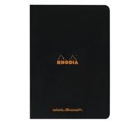 RHODIA 119166Cpack - Una Confezione da 10 QUADERNI a punti metallici NERO - A4 - Puntinato DOT - 96 pag. - Carta Clairefontaine Bianca 80g/m² -copertina in carta trattata morbida, resistente e impermeabile