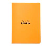 RHODIA 119188Cpack - Una Confezione da 10 taccuini a punti metallici Orange - A5 - a righe - 96 pag. - Carta Clairefontaine Bianca 80g/m² -copertina in carta trattata morbida, resistente e impermeabile