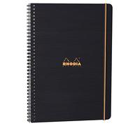 RHODIA 119930C - Quaderno a spirale (rilegatura integrale) Probook NERO - A4+ 22,5 x 29,7 cm - Quadretti piccoli - 160 pag. staccabili foratura a 4 buchi - Carta Clairefontaine 90g/m² - COPERTINA in polipropilene